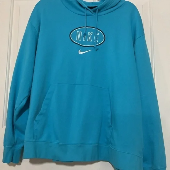 Nike Hoodie sweatshirt Aqua size 2XL - Picture 10 of 10